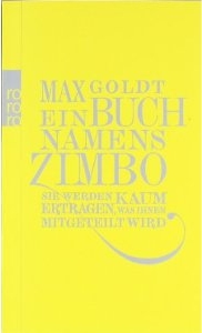 Max Goldt: Ein Buch
              namens Zimbo