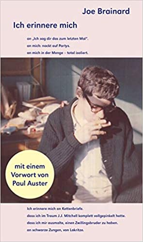 Joe Brainard:
                  Ich erinnere